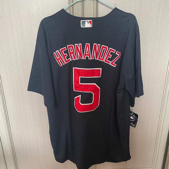 Nike Boston Red Sox Hernandez Blue Baseball Jersey #5 - Picture 4 of 5